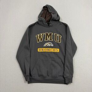 Colosseum Hoodie Mens Medium Gray WMU Broncos Pullover Sweatshirt NCAA College